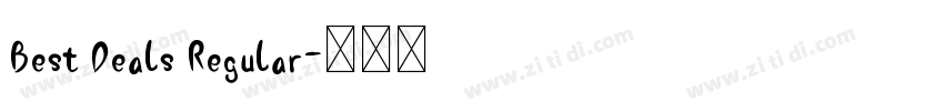Best Deals Regular字体转换